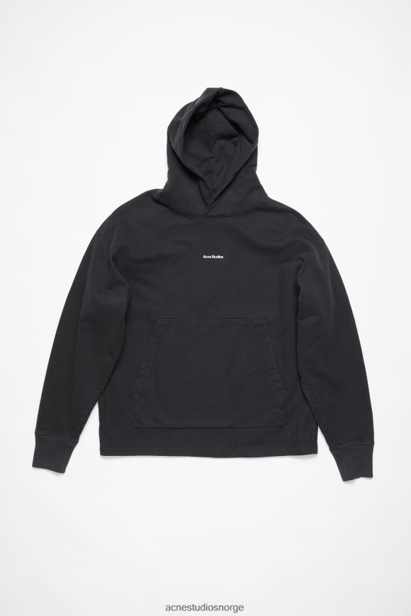 Acne Studios logo hettegenser N2PP4F970 klær svart