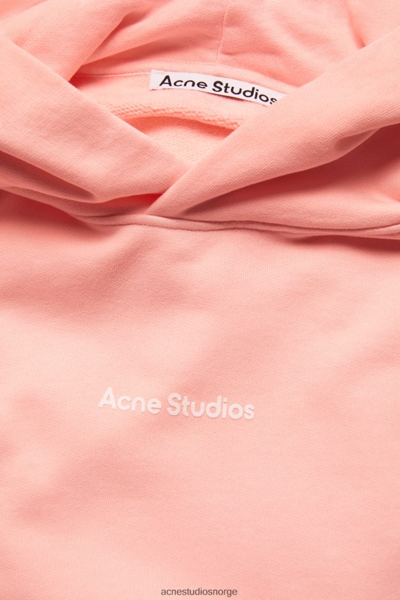 Acne Studios stempel logo hettegenser N2PP4F965 klær blek rosa