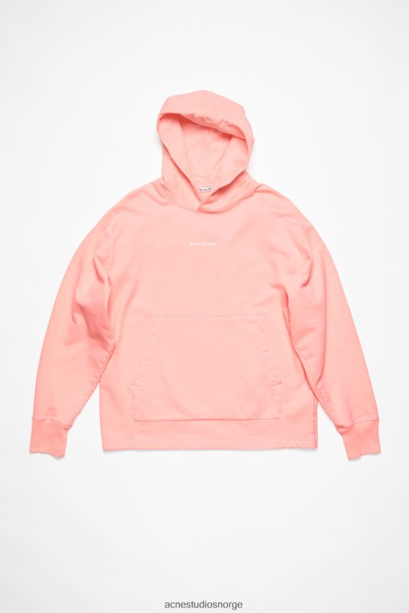 Acne Studios stempel logo hettegenser N2PP4F965 klær blek rosa