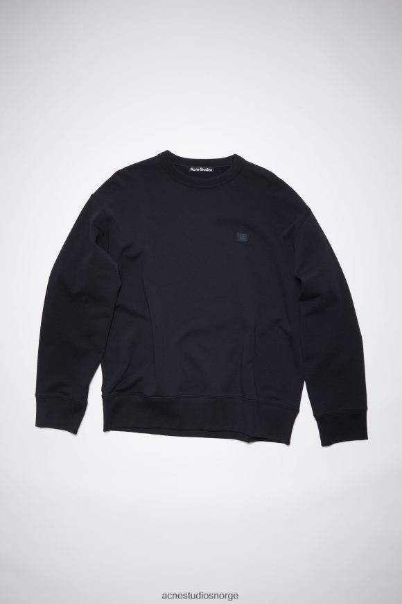 Acne Studios sweatshirt med rund hals - unisex avslappet passform N2PP4F1188 klær svart