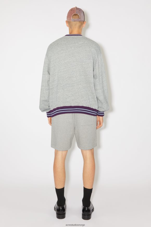 Acne Studios unisex genser med avslappet passform N2PP4F974 klær marmorgrå melange