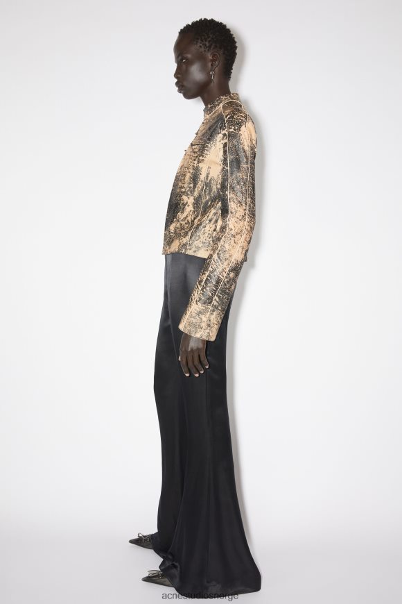 Acne Studios bikerjakke i skinn N2PP4F48 klær svart