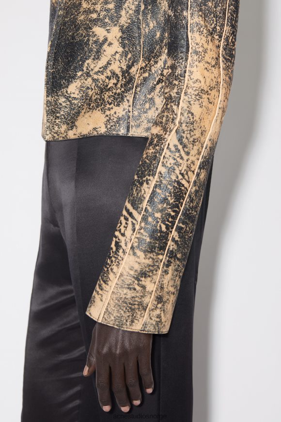 Acne Studios bikerjakke i skinn N2PP4F48 klær svart