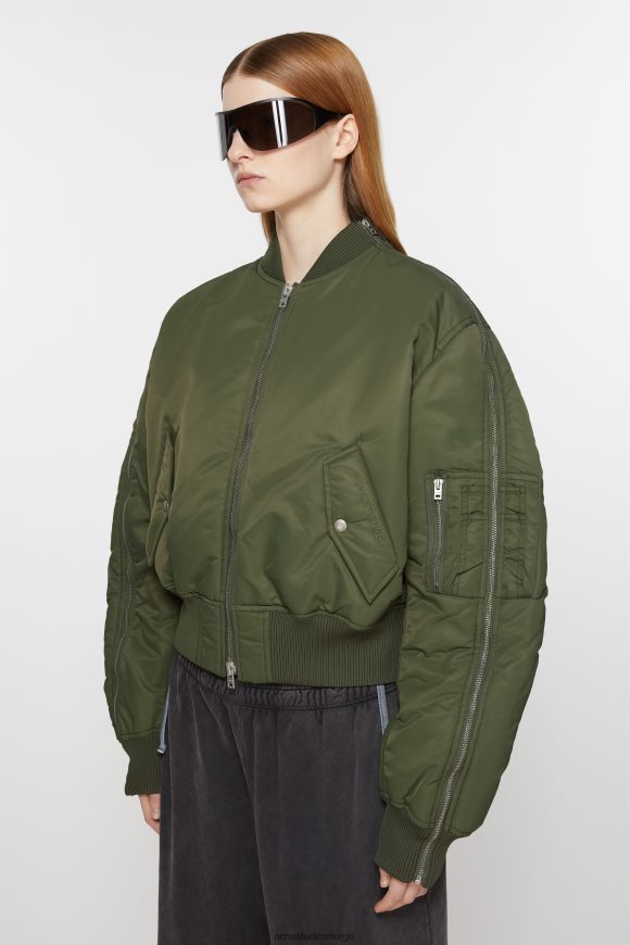 Acne Studios bomberjakke N2PP4F18 klær jegergrønn