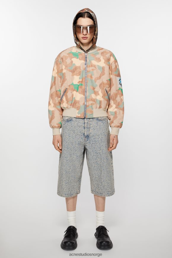 Acne Studios bomberjakke N2PP4F880 klær oransje/grønn