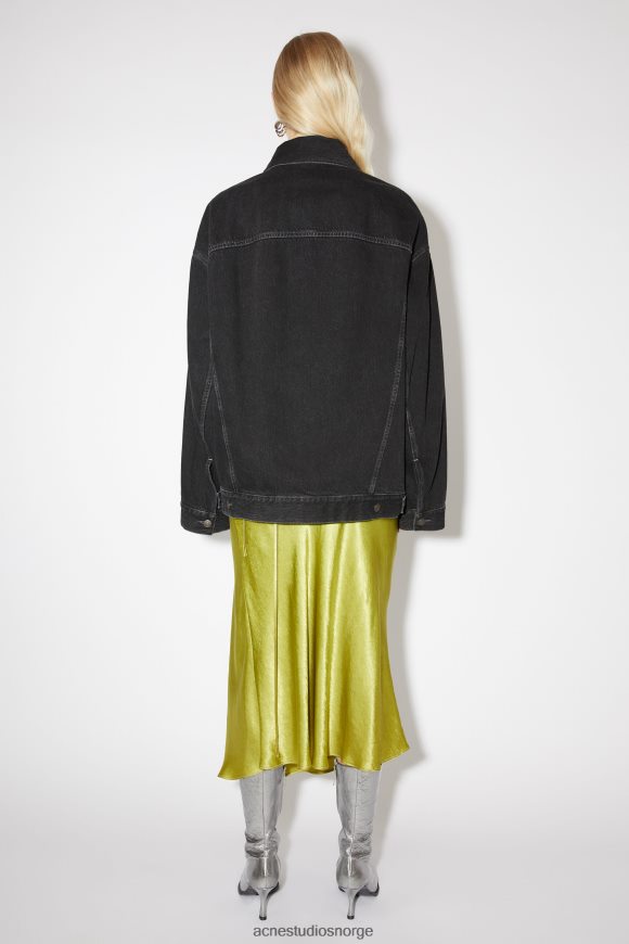 Acne Studios dongerijakke - oversized unisex passform N2PP4F47 klær svart
