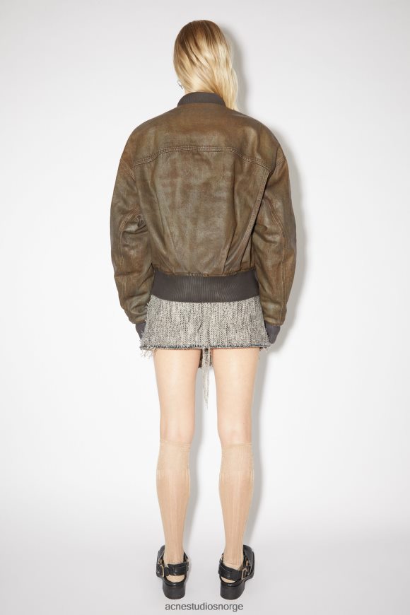 Acne Studios farget denim bomberjakke N2PP4F60 klær blå/beige