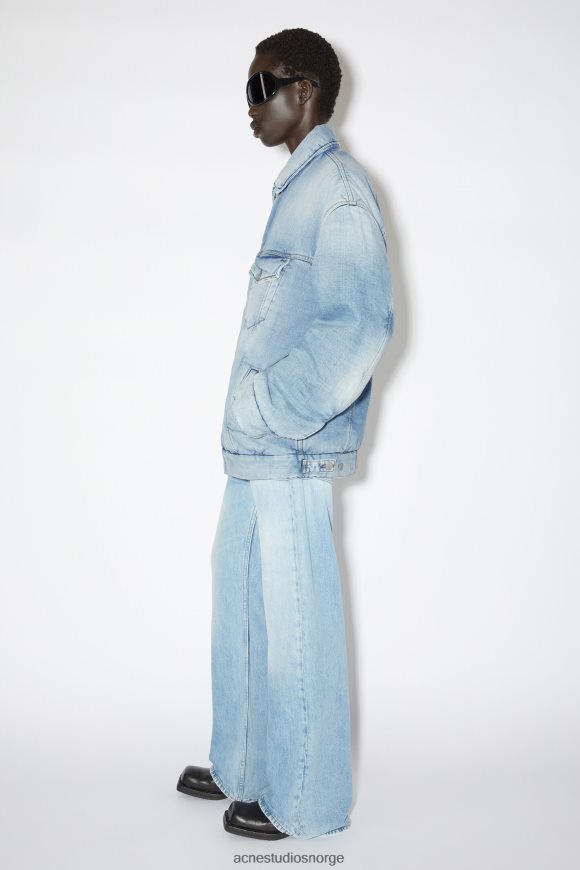 Acne Studios oversized denimjakke N2PP4F54 klær lyse blå