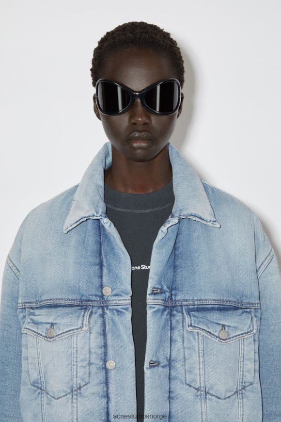 Acne Studios oversized denimjakke N2PP4F54 klær lyse blå