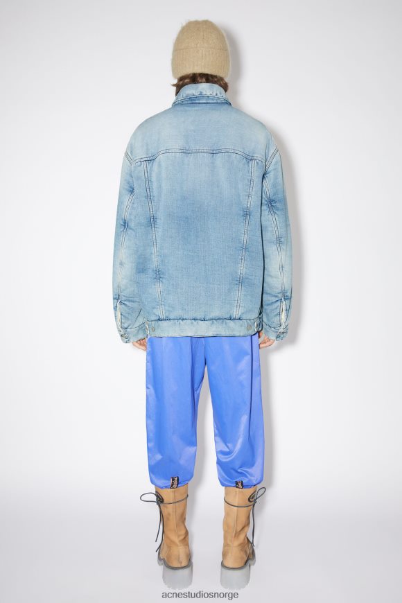 Acne Studios oversized denimjakke N2PP4F914 klær lyse blå