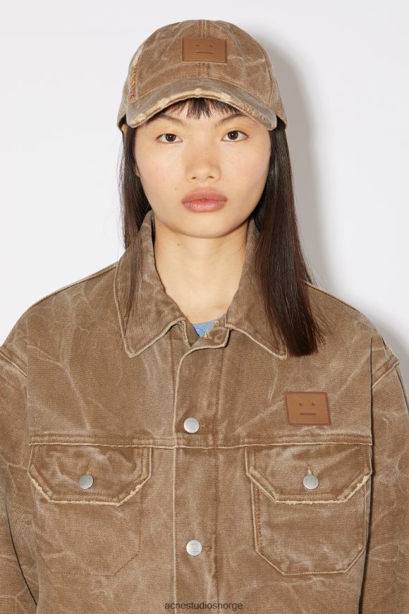 Acne Studios polstret denimjakke unisex N2PP4F21 klær toffee brun