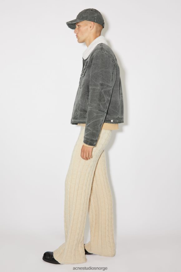 Acne Studios polstret denimjakke unisex N2PP4F903 klær karbongrå