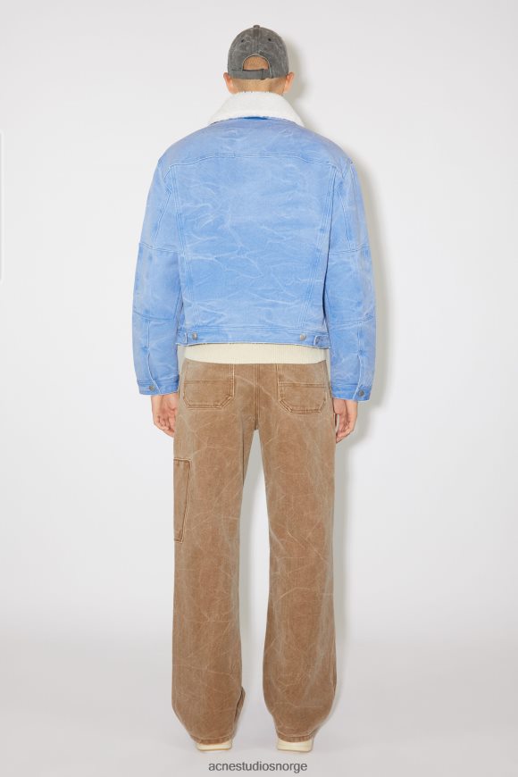Acne Studios polstret denimjakke unisex N2PP4F905 klær pulver blå