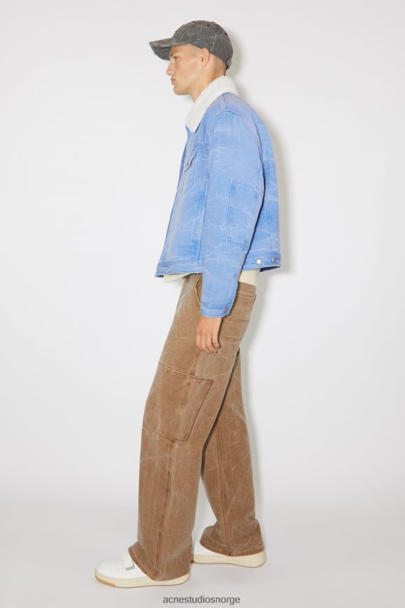Acne Studios polstret denimjakke unisex N2PP4F905 klær pulver blå