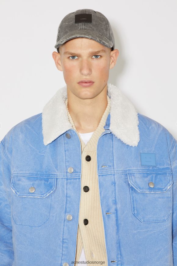 Acne Studios polstret denimjakke unisex N2PP4F905 klær pulver blå