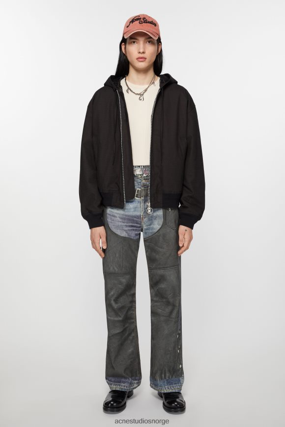 Acne Studios ripstop vattert jakke N2PP4F894 klær svart
