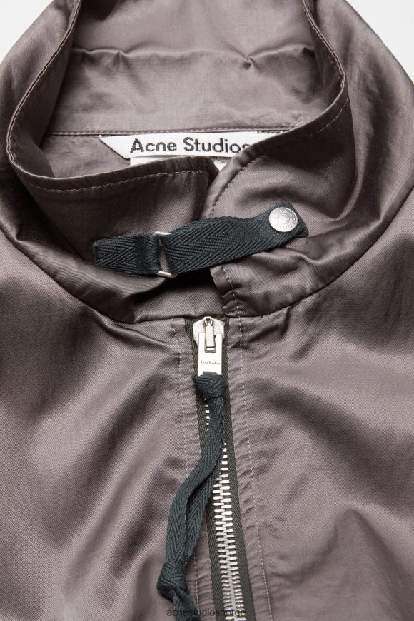 Acne Studios sateng jakke N2PP4F895 klær mellomgrå