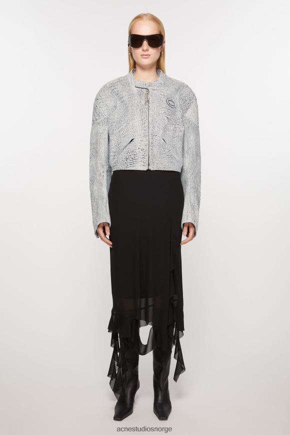 Acne Studios skinnjakke N2PP4F38 klær grå/svart