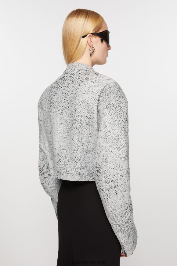 Acne Studios skinnjakke N2PP4F38 klær grå/svart