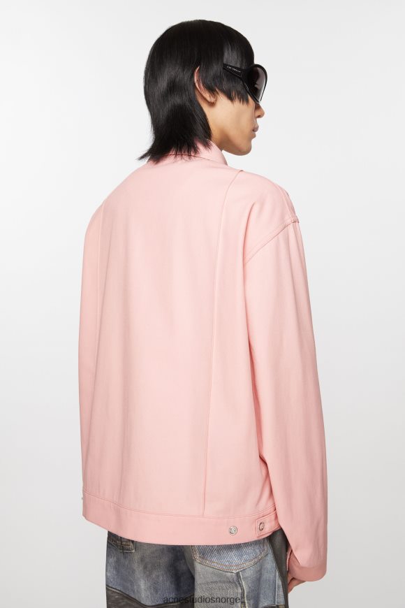 Acne Studios twill jakke N2PP4F889 klær blek rosa