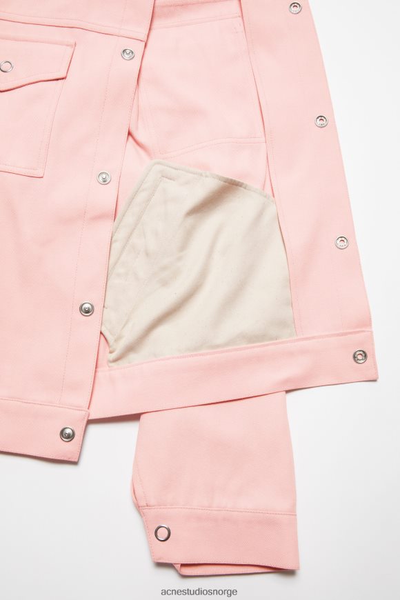 Acne Studios twill jakke N2PP4F889 klær blek rosa