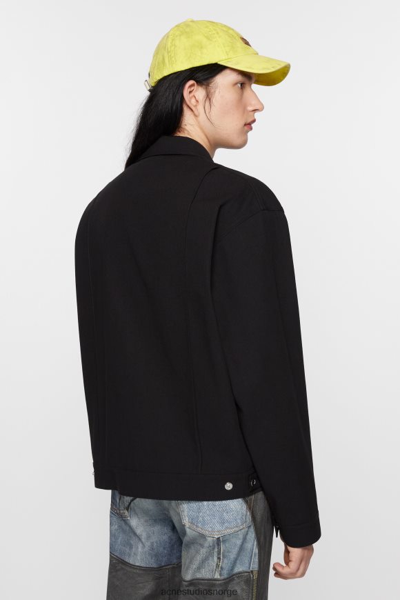 Acne Studios twill jakke N2PP4F893 klær svart