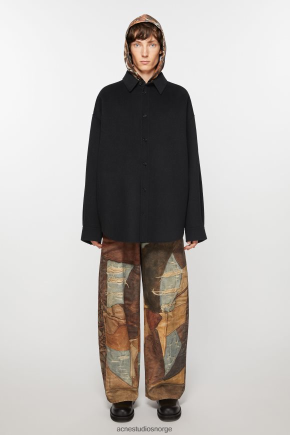 Acne Studios ulljakke N2PP4F887 klær svart