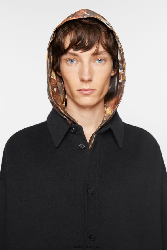 Acne Studios ulljakke N2PP4F887 klær svart