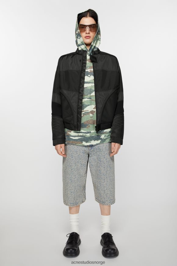 Acne Studios vattert jakke N2PP4F888 klær svart