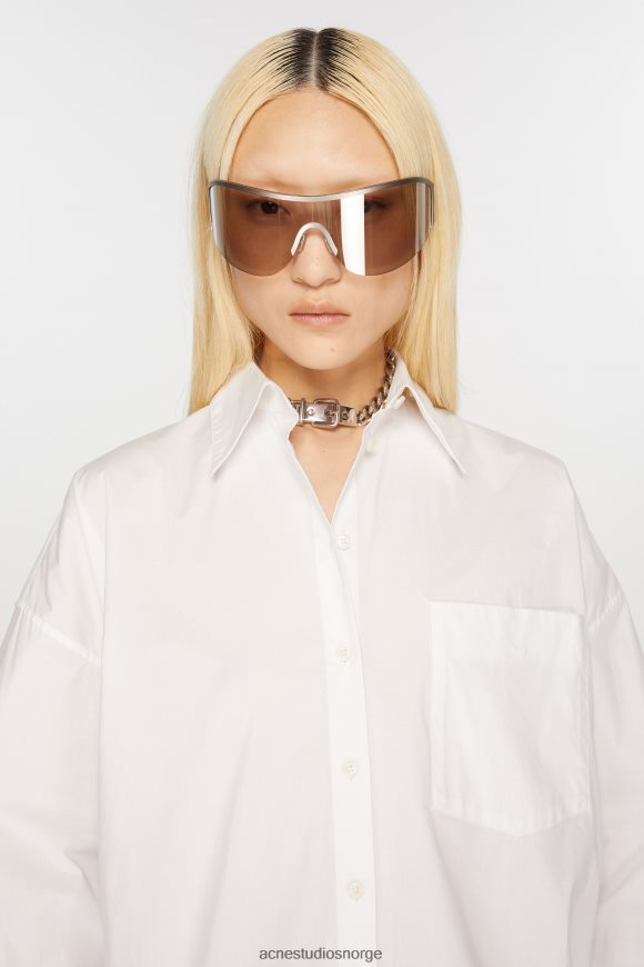 Acne Studios skjorte med knapper N2PP4F367 klær optikk hvit