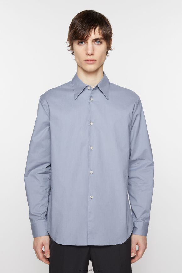 Acne Studios skjorte med knapper N2PP4F986 klær støvete blå