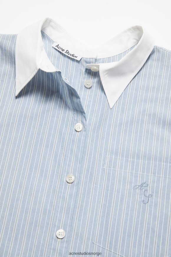 Acne Studios stripet skjorte N2PP4F170 klær blå hvit