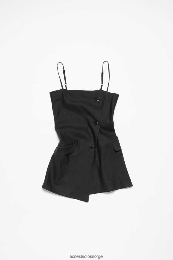 Acne Studios stroppdress topp N2PP4F172 klær svart