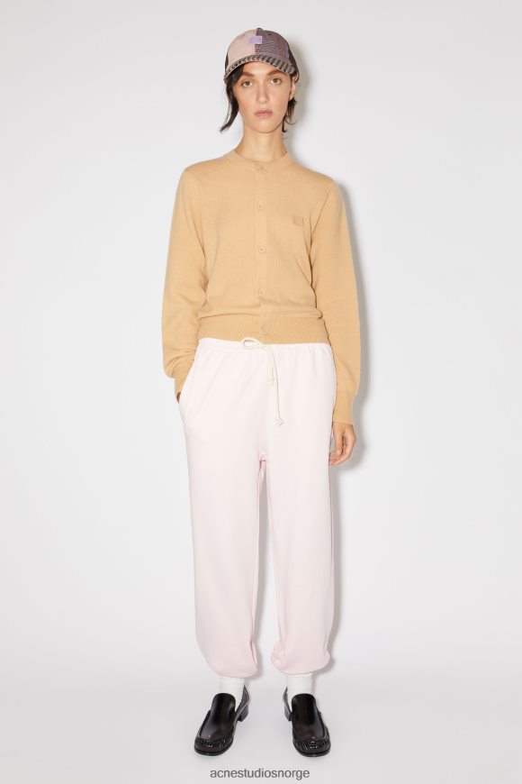 Acne Studios cardigan med rund hals N2PP4F79 klær kjeks beige