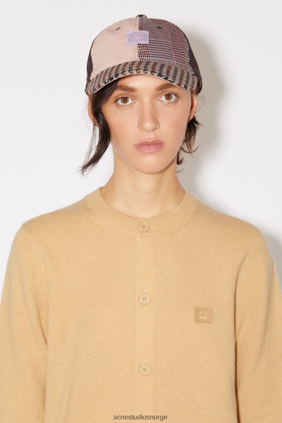 Acne Studios cardigan med rund hals N2PP4F79 klær kjeks beige