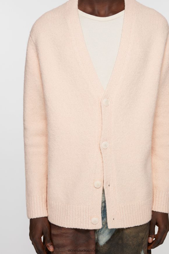 Acne Studios cardigan ullblanding N2PP4F1104 klær lyserosa