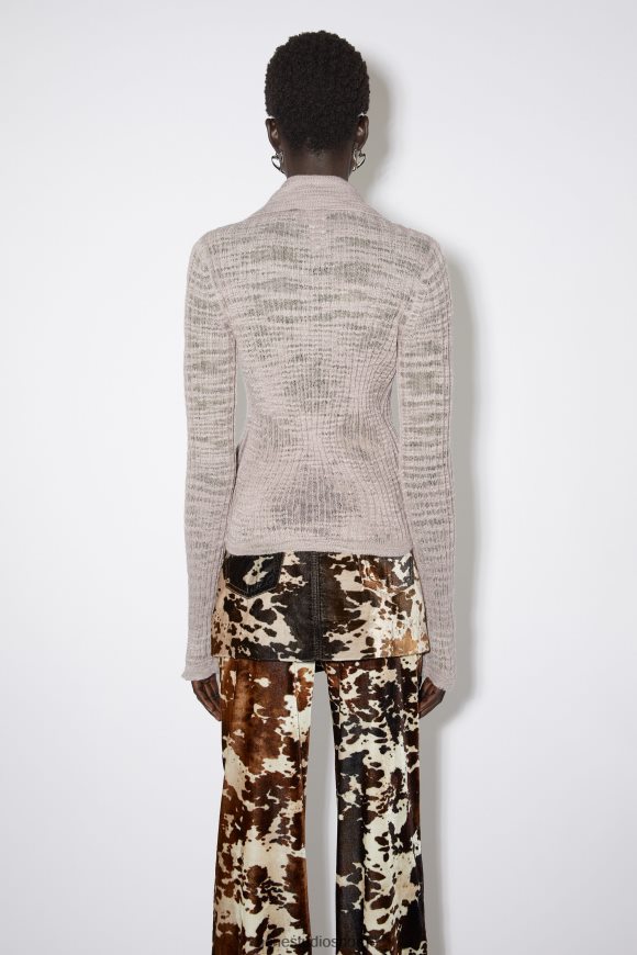 Acne Studios genser med bred ribbet N2PP4F118 klær støvete syrin