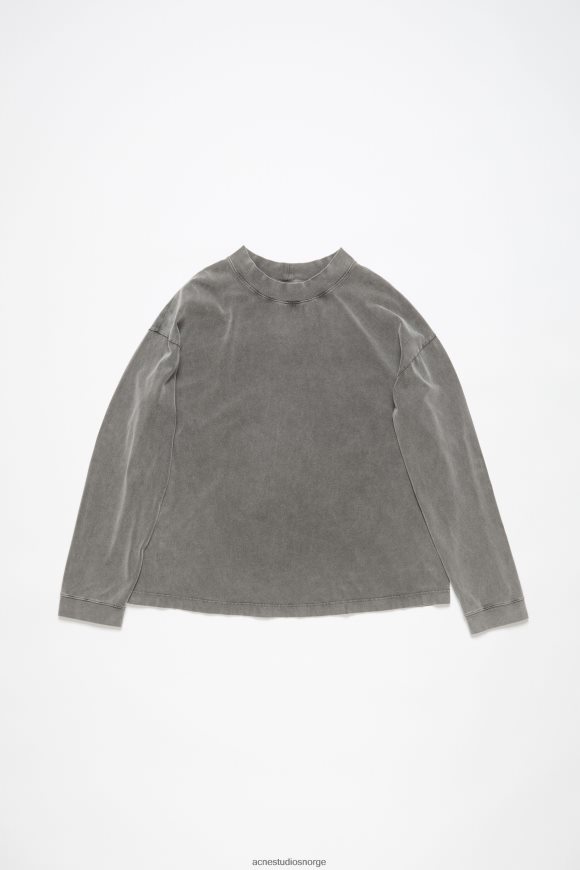 Acne Studios genser med rund hals N2PP4F204 klær bleknet svart