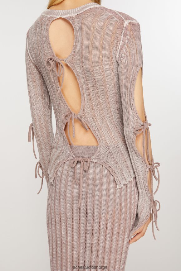 Acne Studios jumper knute detaljer N2PP4F63 klær støvete rosa
