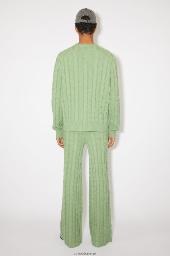 Acne Studios kabelullgenser unisex N2PP4F934 klær salvie grønn
