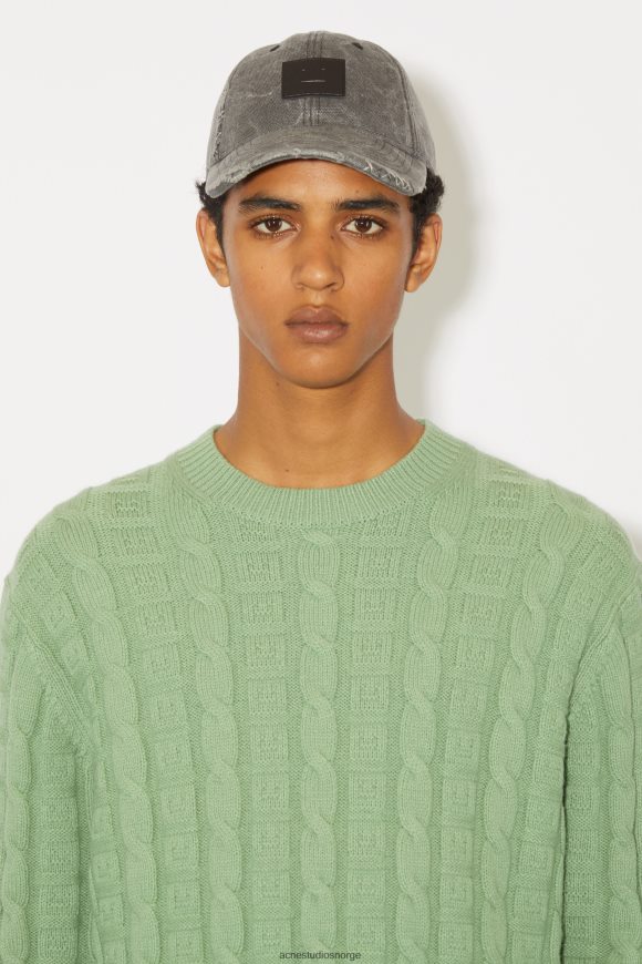 Acne Studios kabelullgenser unisex N2PP4F934 klær salvie grønn