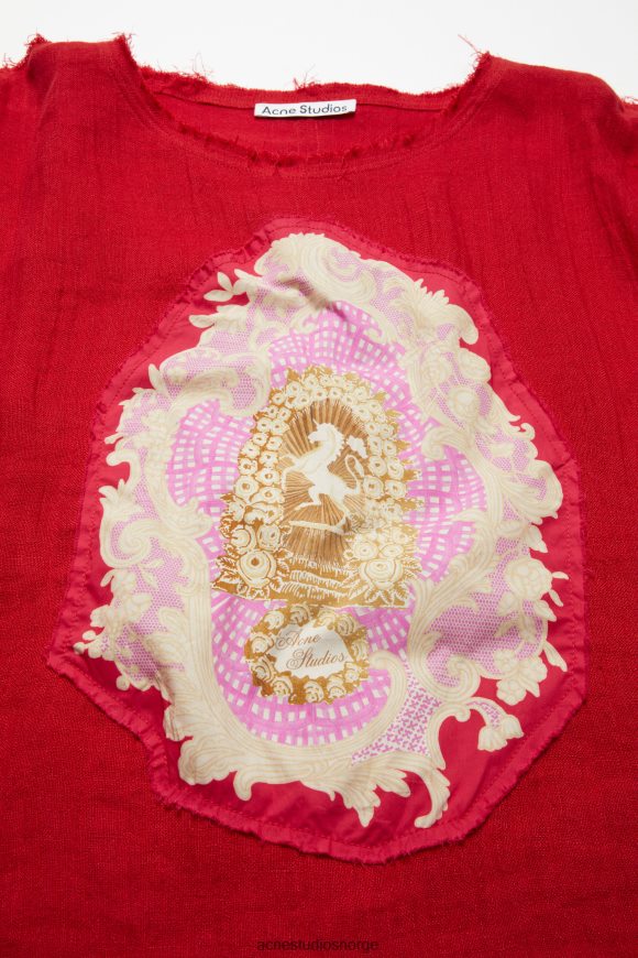 Acne Studios krøllete genser N2PP4F997 klær rød