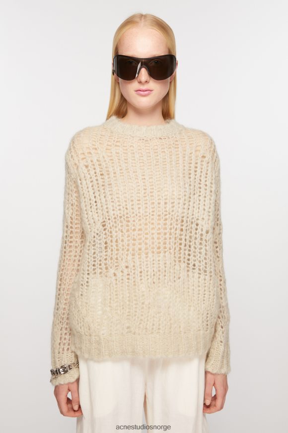 Acne Studios mohair blanding genser N2PP4F69 klær sandbeige