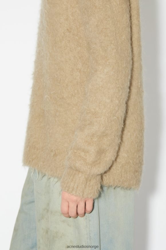 Acne Studios mohair ullgenser N2PP4F946 klær mørk beige