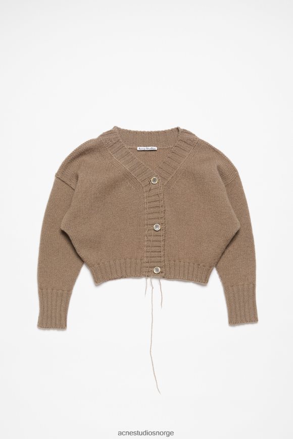 Acne Studios strikket cardigan N2PP4F70 klær gjørme brun