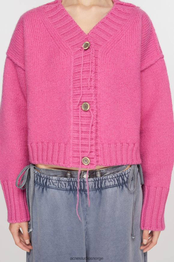 Acne Studios strikket cardigan N2PP4F77 klær rosa