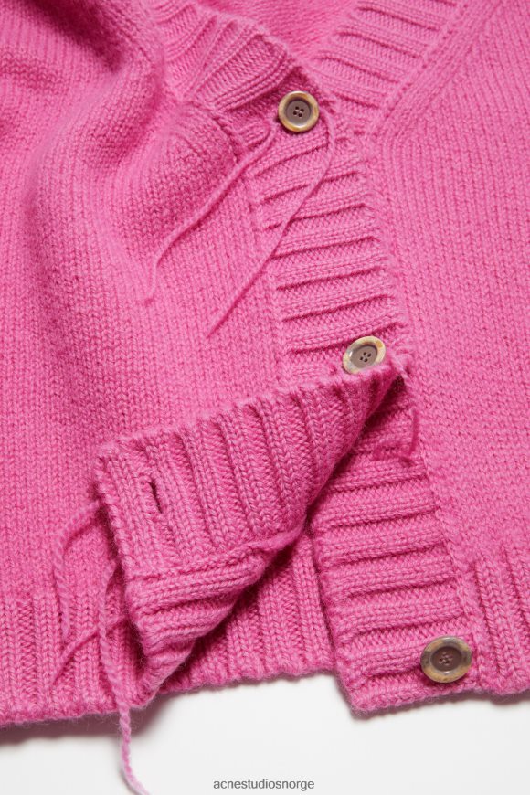 Acne Studios strikket cardigan N2PP4F77 klær rosa