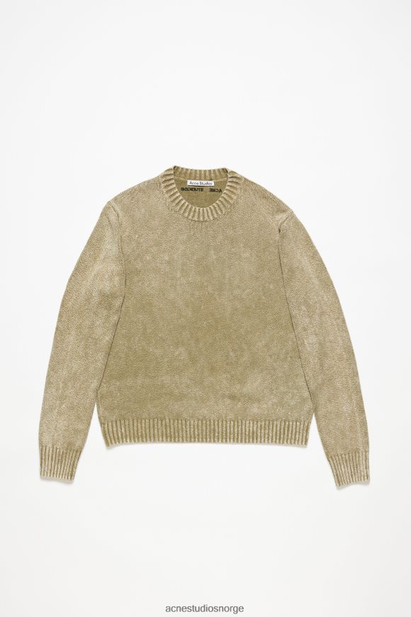 Acne Studios syrevask-genser N2PP4F1098 klær olivengrønn