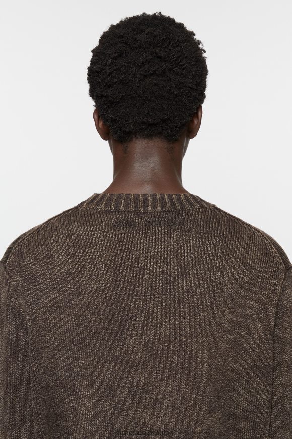 Acne Studios syrevask-genser N2PP4F1101 klær kaffe brun