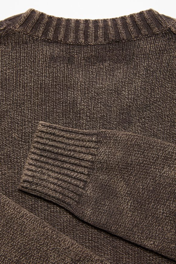 Acne Studios syrevask-genser N2PP4F1101 klær kaffe brun